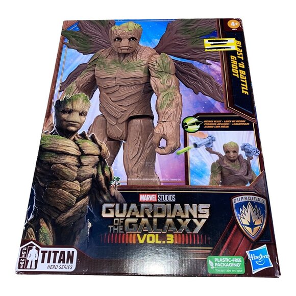 Blast ‘N Battle Groot 11.5” Action Figure Marvel Guardians of The Galaxy Volume - Picture 1 of 10